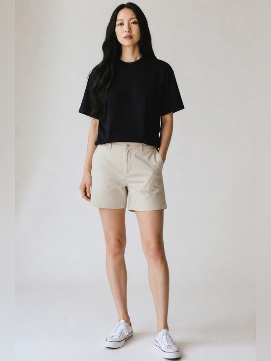 Kenneth Cole Pants - Kenneth Cole Women Cream Cargo Shorts Lightweight Cotton size M